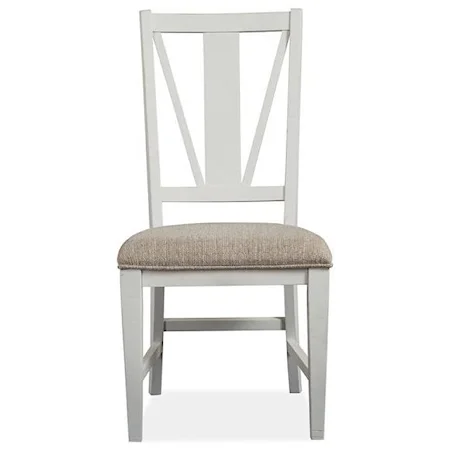 Dining Side Chair with Upholstered Seat